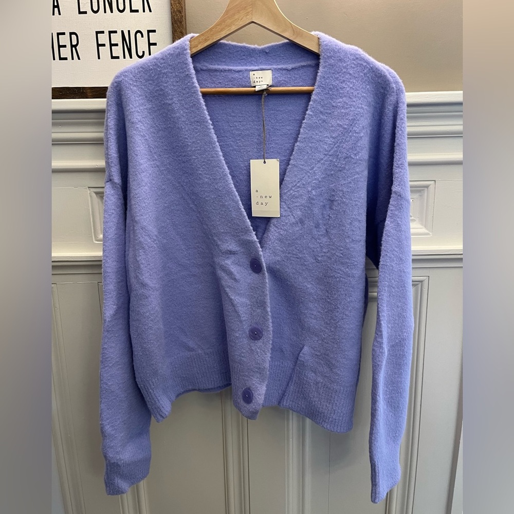 A New Day lavender cardigan. NWT